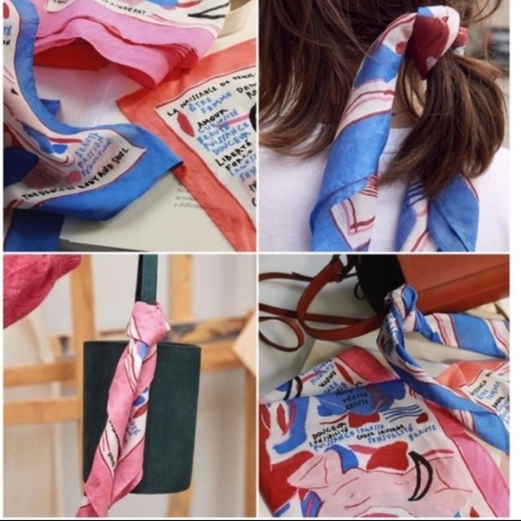 Sézane Paris cotton French Scarf Limited Edition - Picture 2 of 11